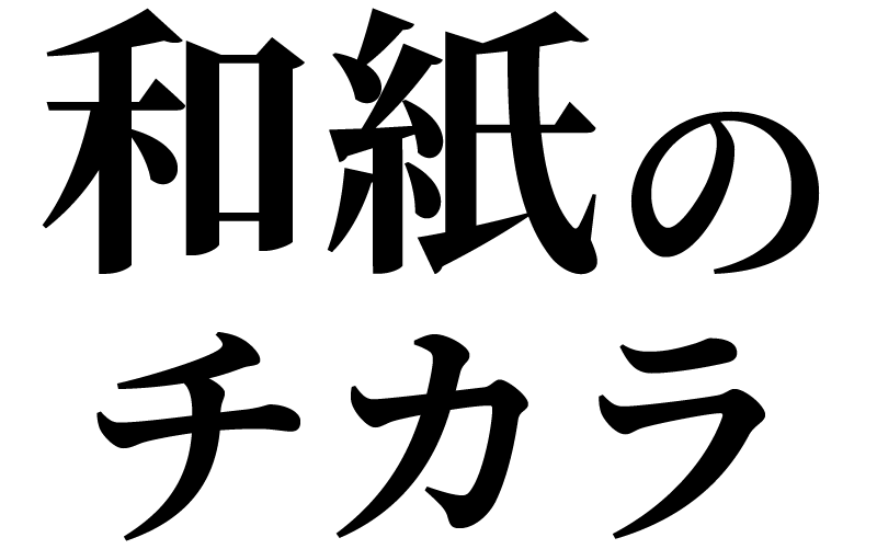 和紙のチカラ